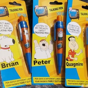 FAMILY GUY Vintage Talking Pens from 2006 - STILL TALK! $32